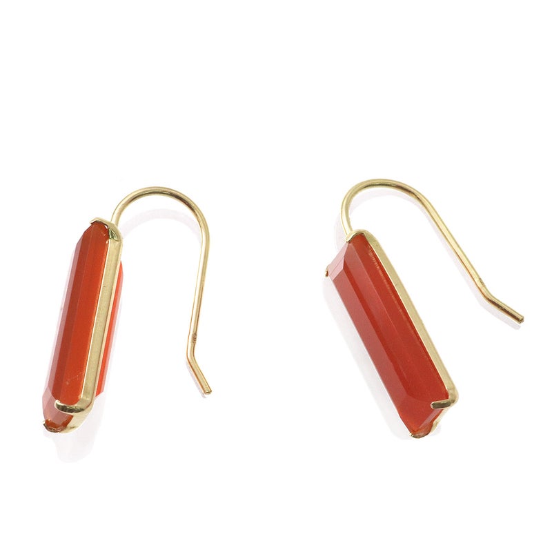 K18YG カーネリアン ピアス_09