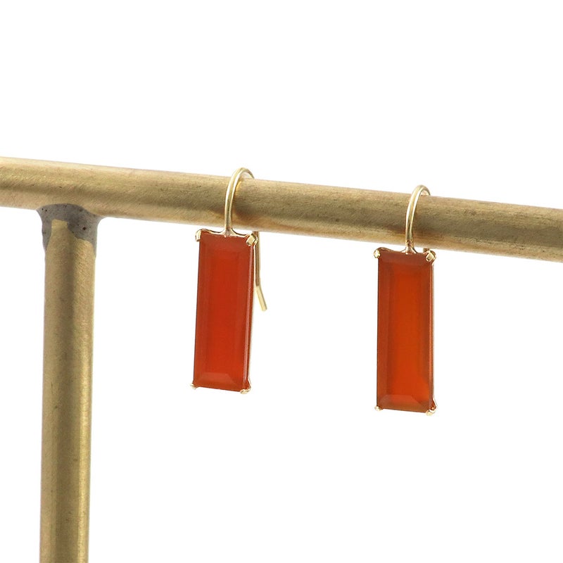 K18YG カーネリアン ピアス_11