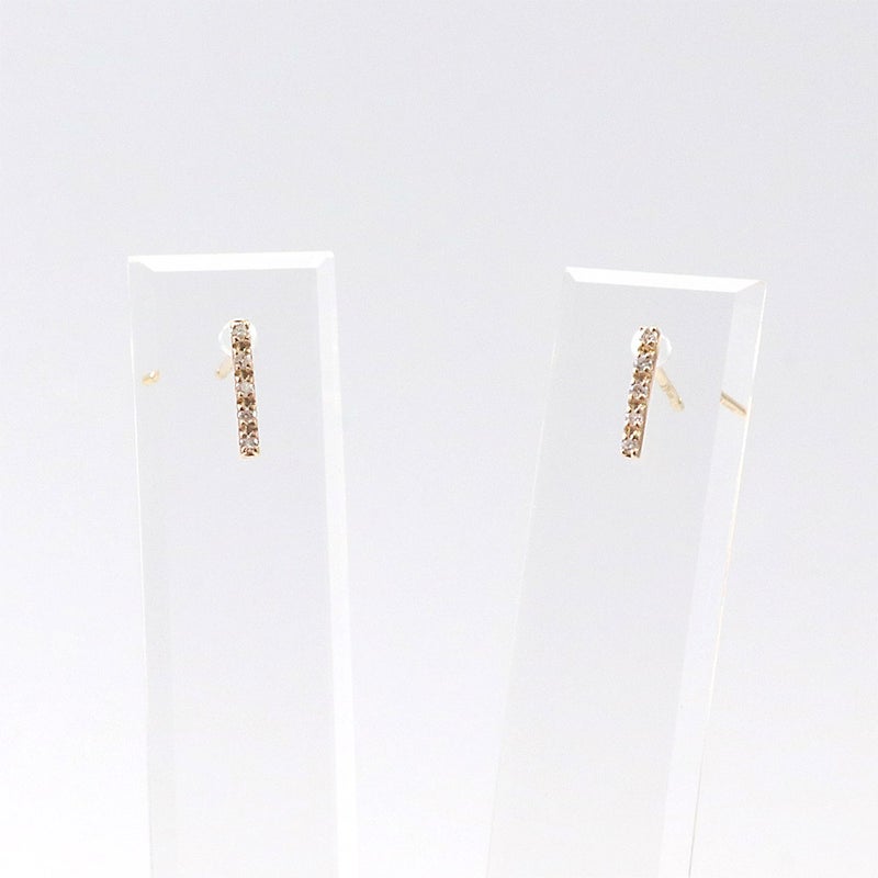 K18PG ダイヤモンド バーピアス_12