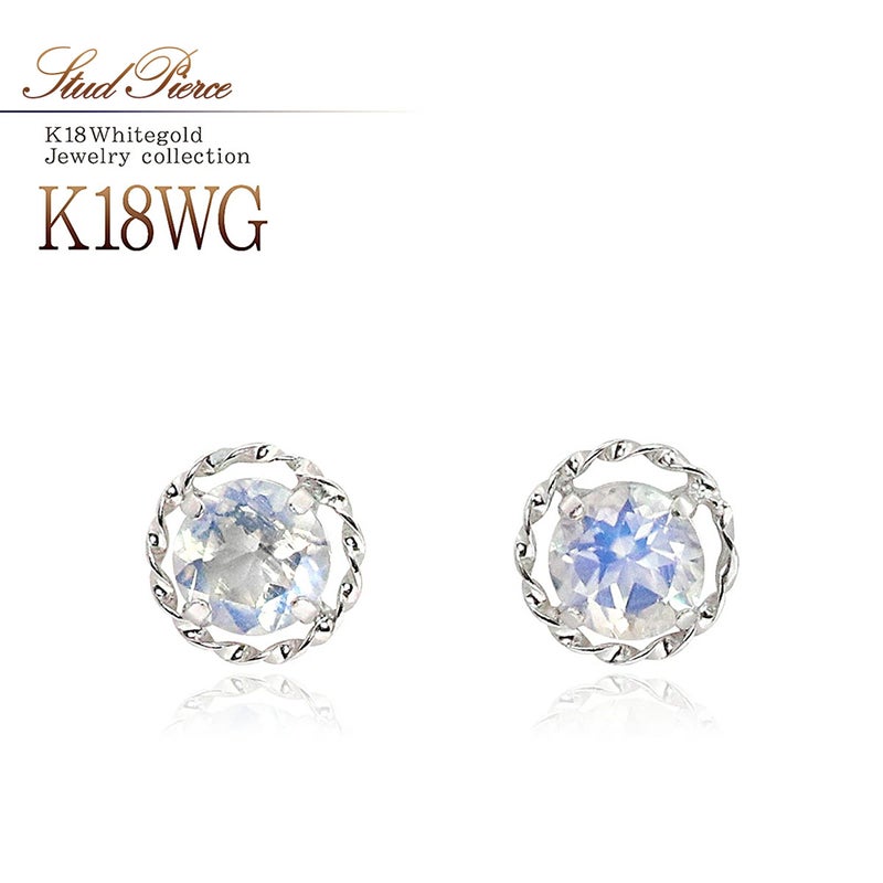 K18WG ブルームーンストーン ピアス_01