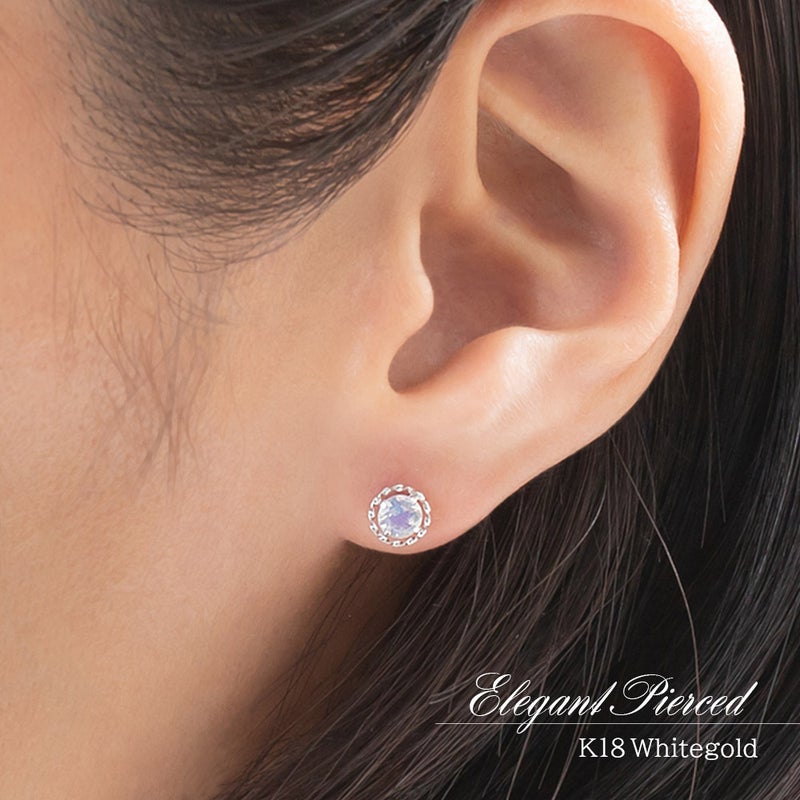 K18WG ブルームーンストーン ピアス_10