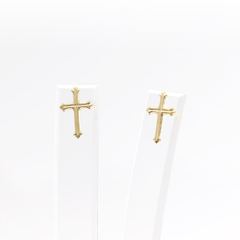 K18YG クロス ピアス_03