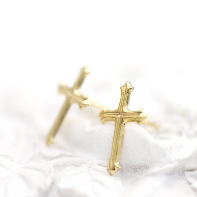 K18YG クロス ピアス_10