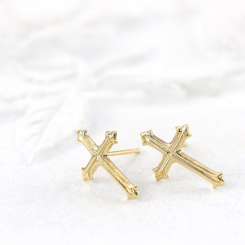 K18YG クロス ピアス_12