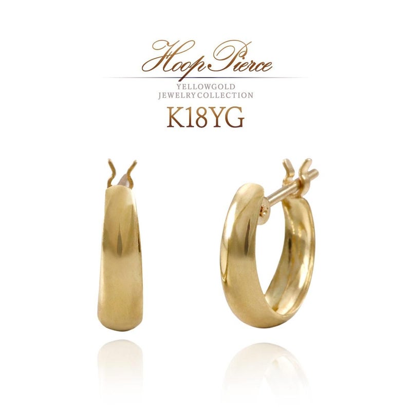 K18YG フープピアス_01