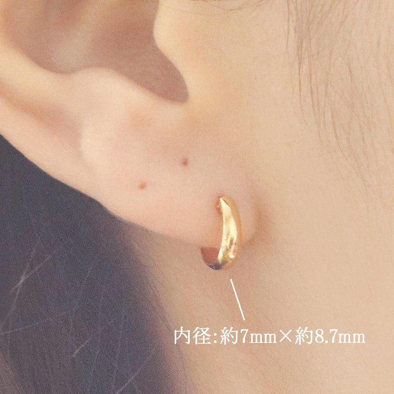 K18YG フープピアス_04