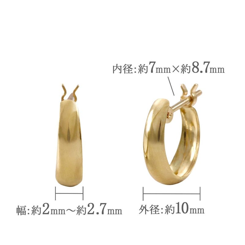K18YG フープピアス_05