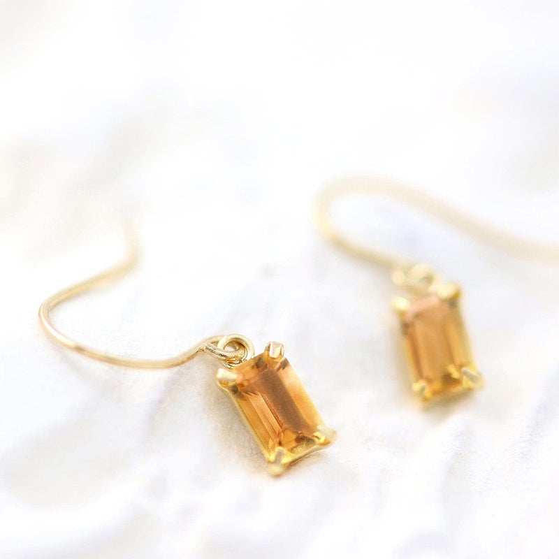 K18YG シトリン フックピアス 11月誕生石_02