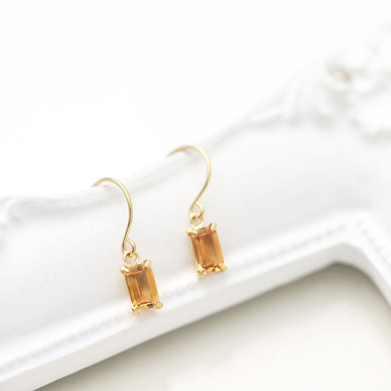 K18YG シトリン フックピアス 11月誕生石_04