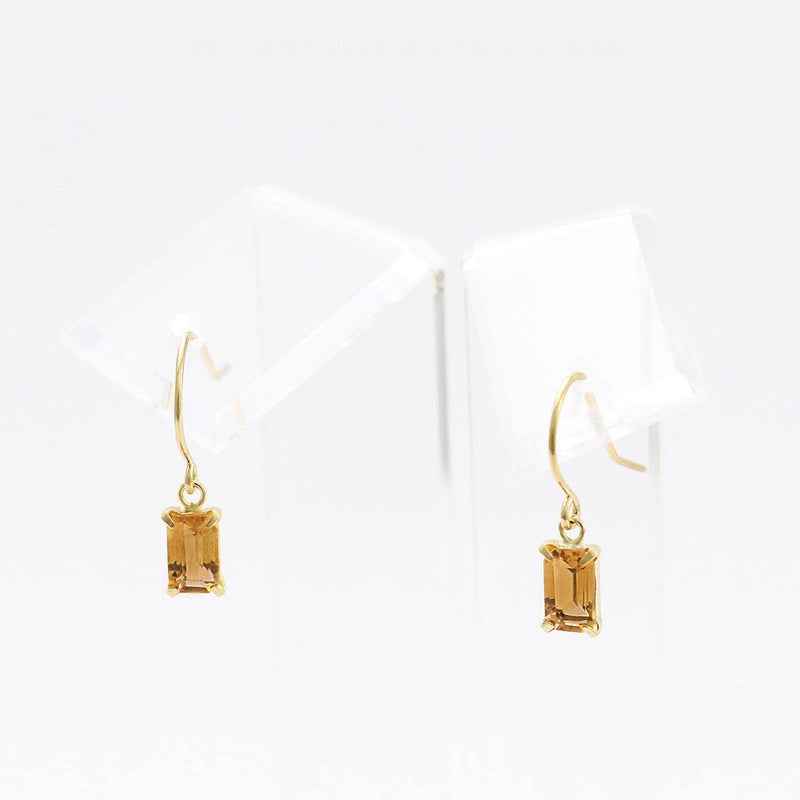 K18YG シトリン フックピアス 11月誕生石_12