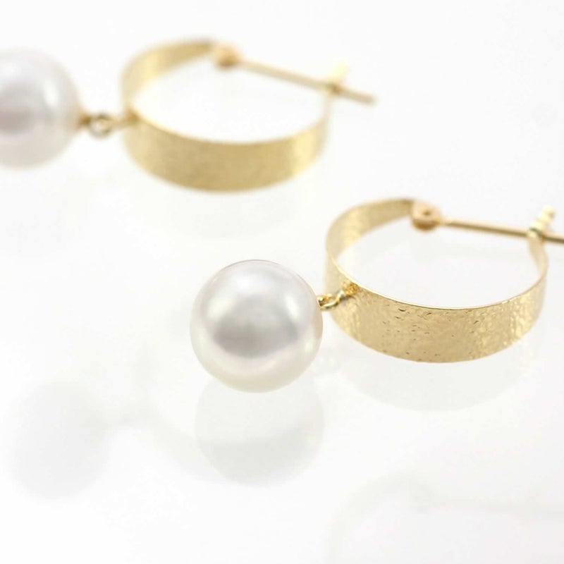 K18YG アコヤ真珠 フープピアス_03