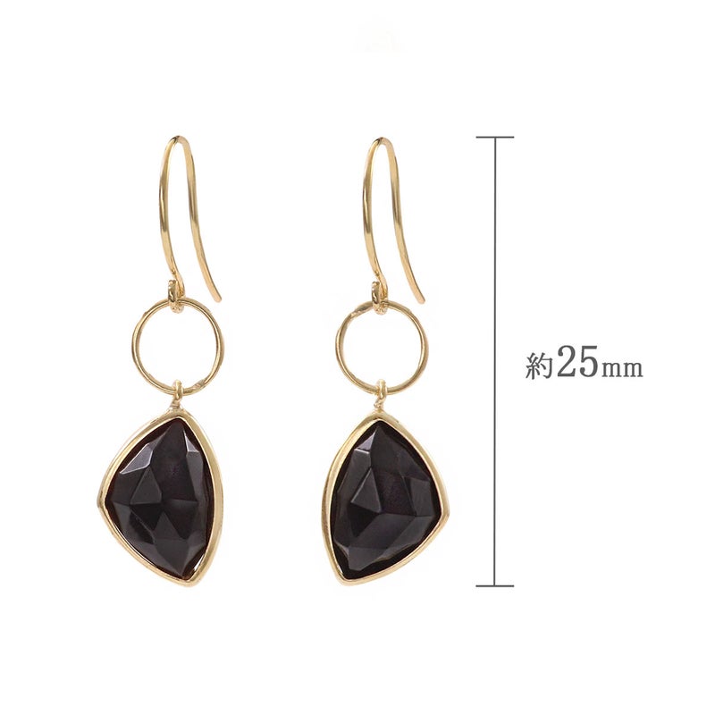 K18YG オニキス フックピアス_04