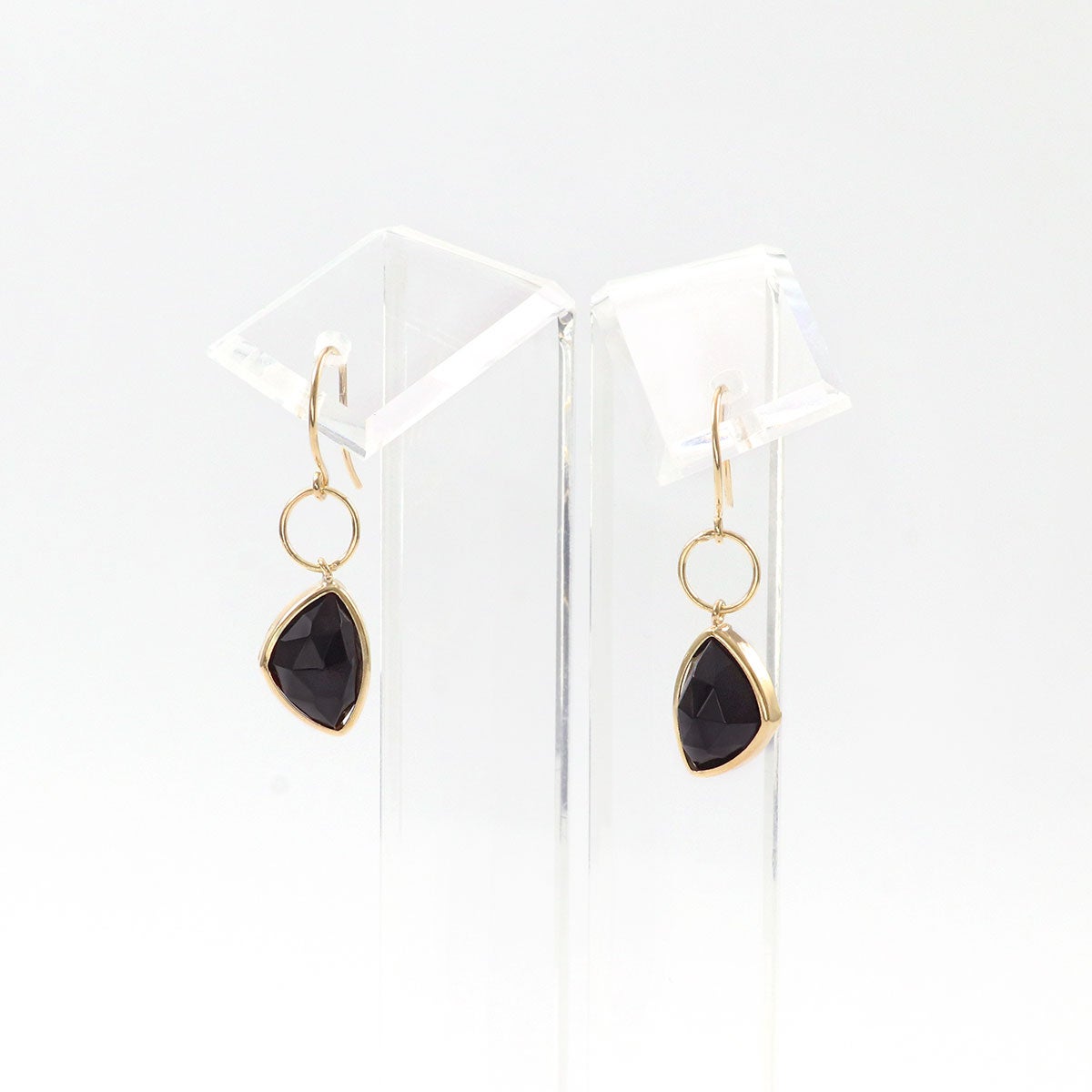 K18YG オニキス フックピアス_09