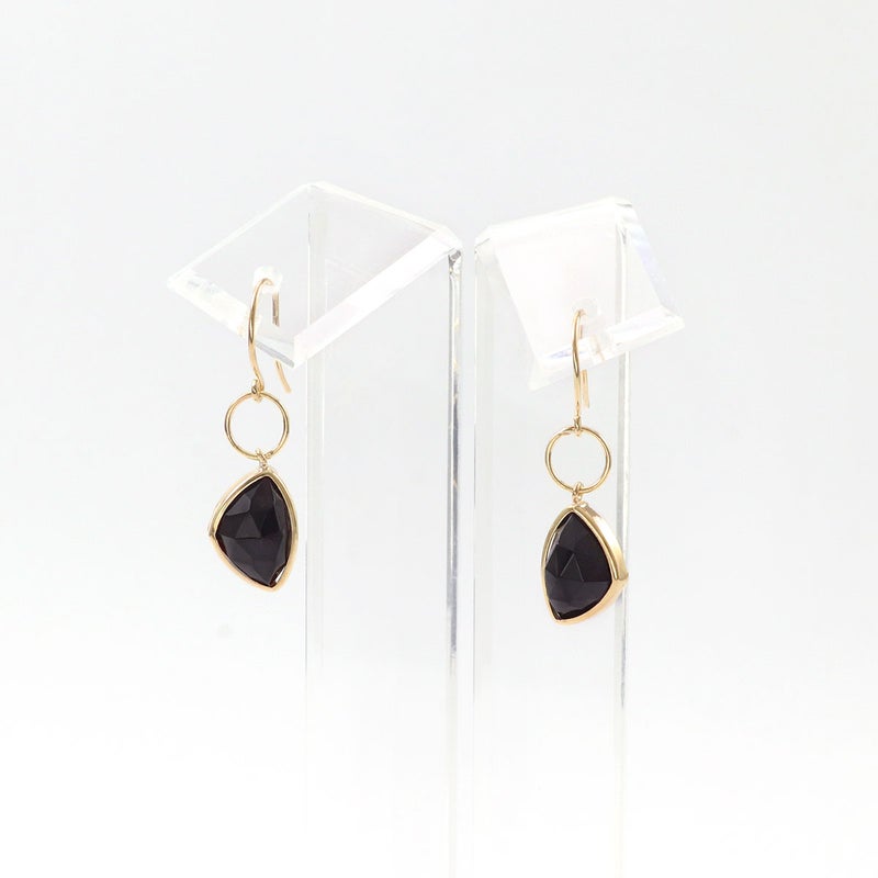 K18YG オニキス フックピアス_09