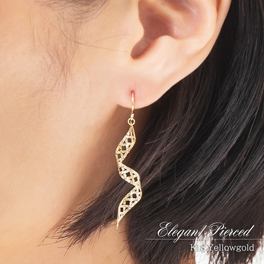 K18YG スパイラル フックピアス_10