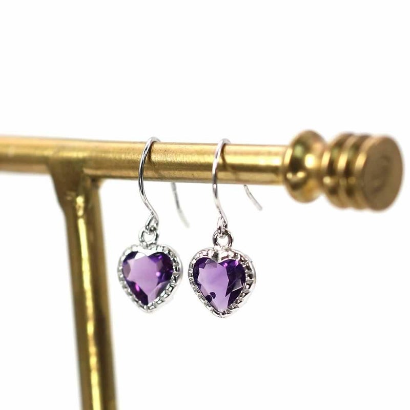 K18WG アメジスト ハート フックピアス_04