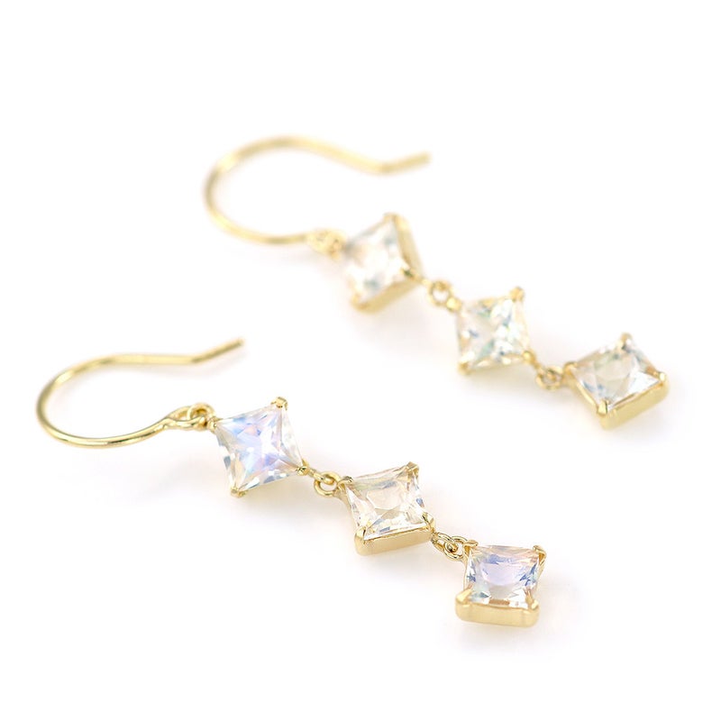 K18YG ブルームーンストーン フックピアス_12