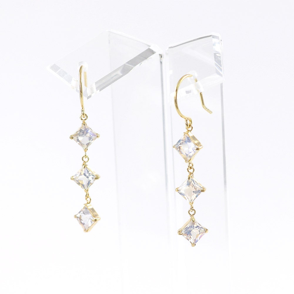 K18YG ブルームーンストーン フックピアス_14