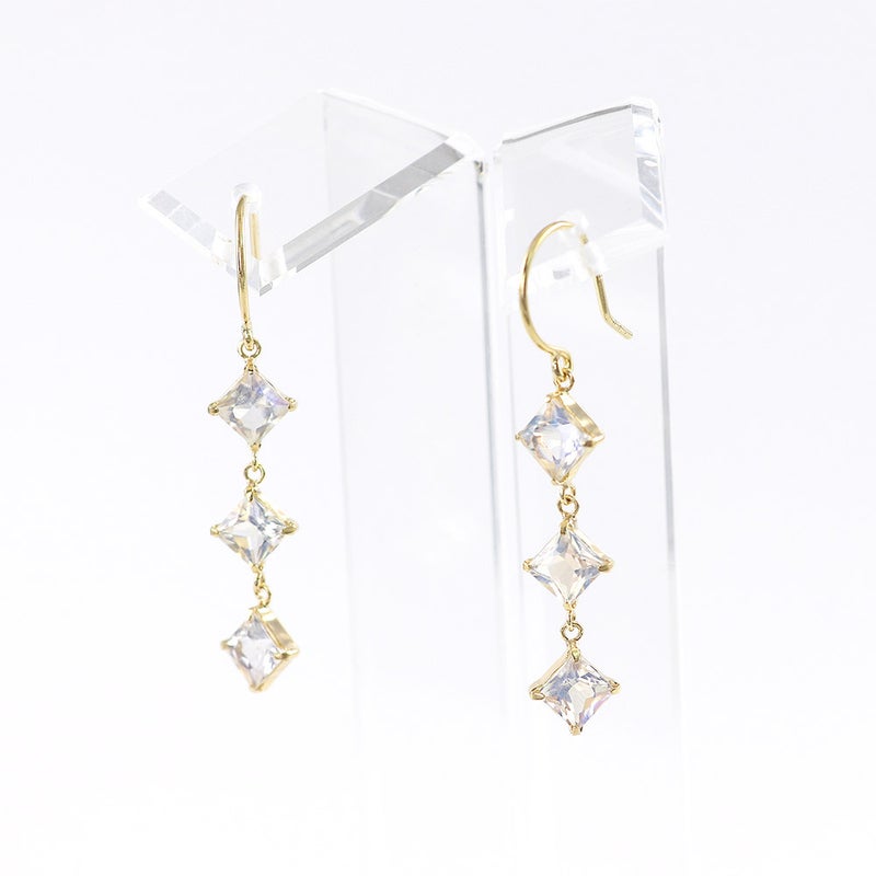 K18YG ブルームーンストーン フックピアス_14