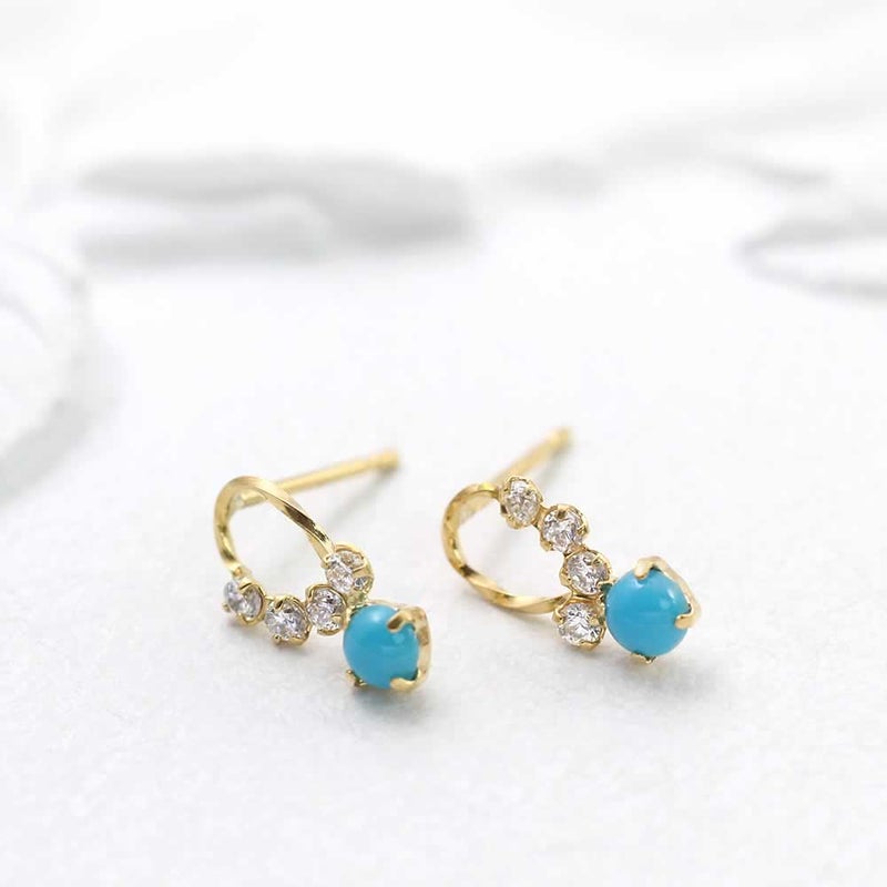 K18YG ターコイズピアス_03