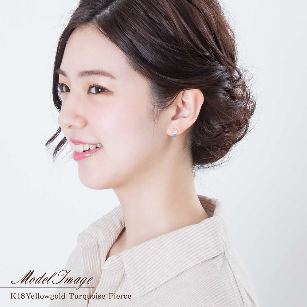 K18YG ターコイズピアス_04