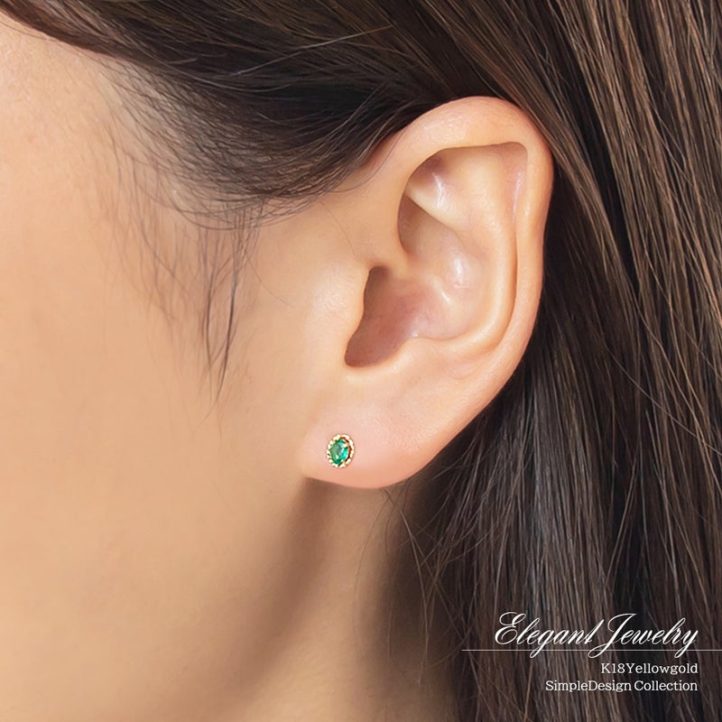K18YG エメラルド ピアス_10
