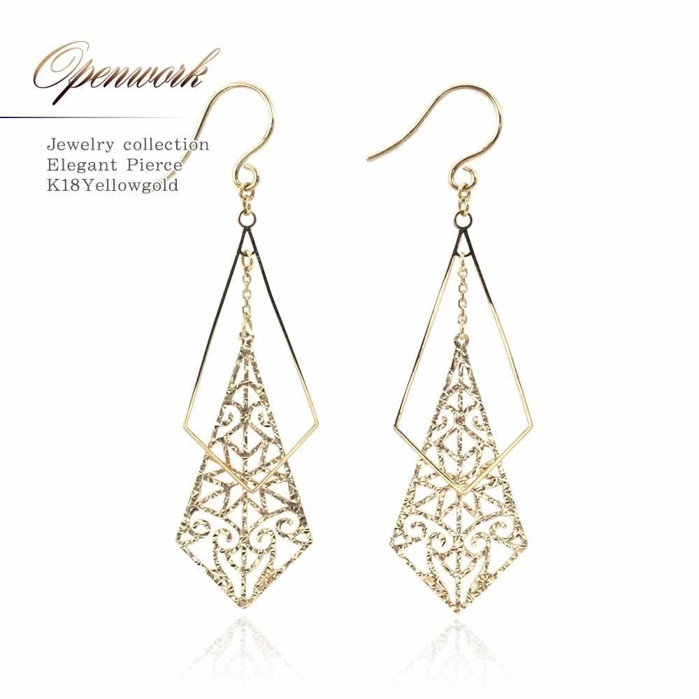 K18YG 透かしピアス_01