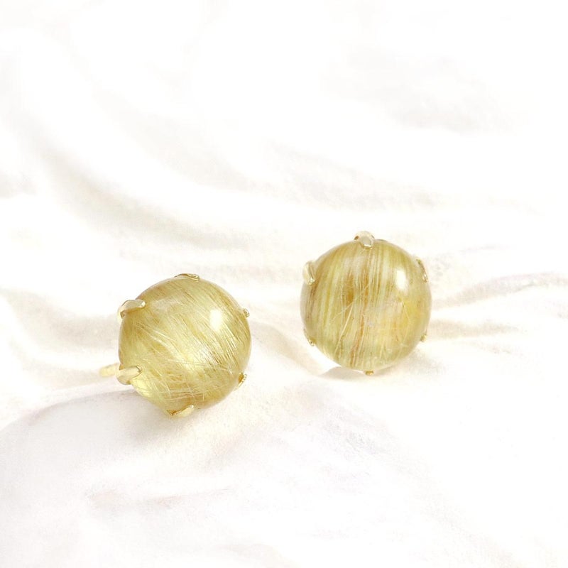 K18YG ルチルクォーツ 約7mm ピアス_02