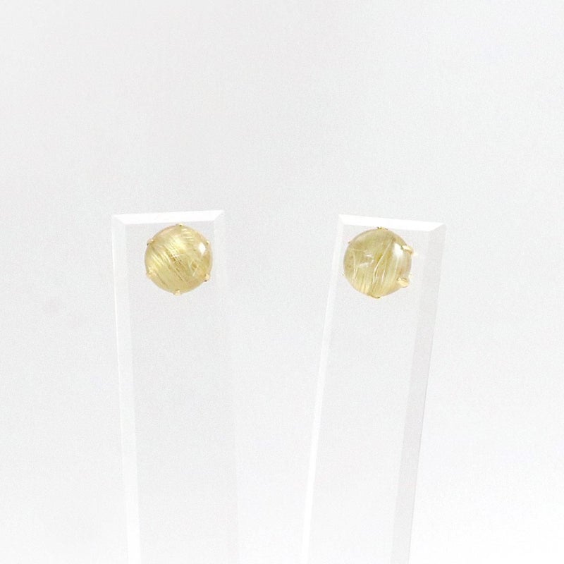 K18YG ルチルクォーツ 約7mm ピアス_03