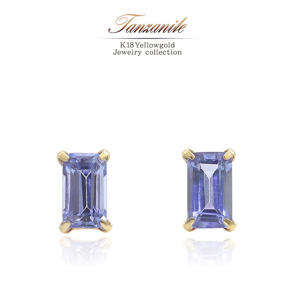 K18YG タンザナイト ピアス_01