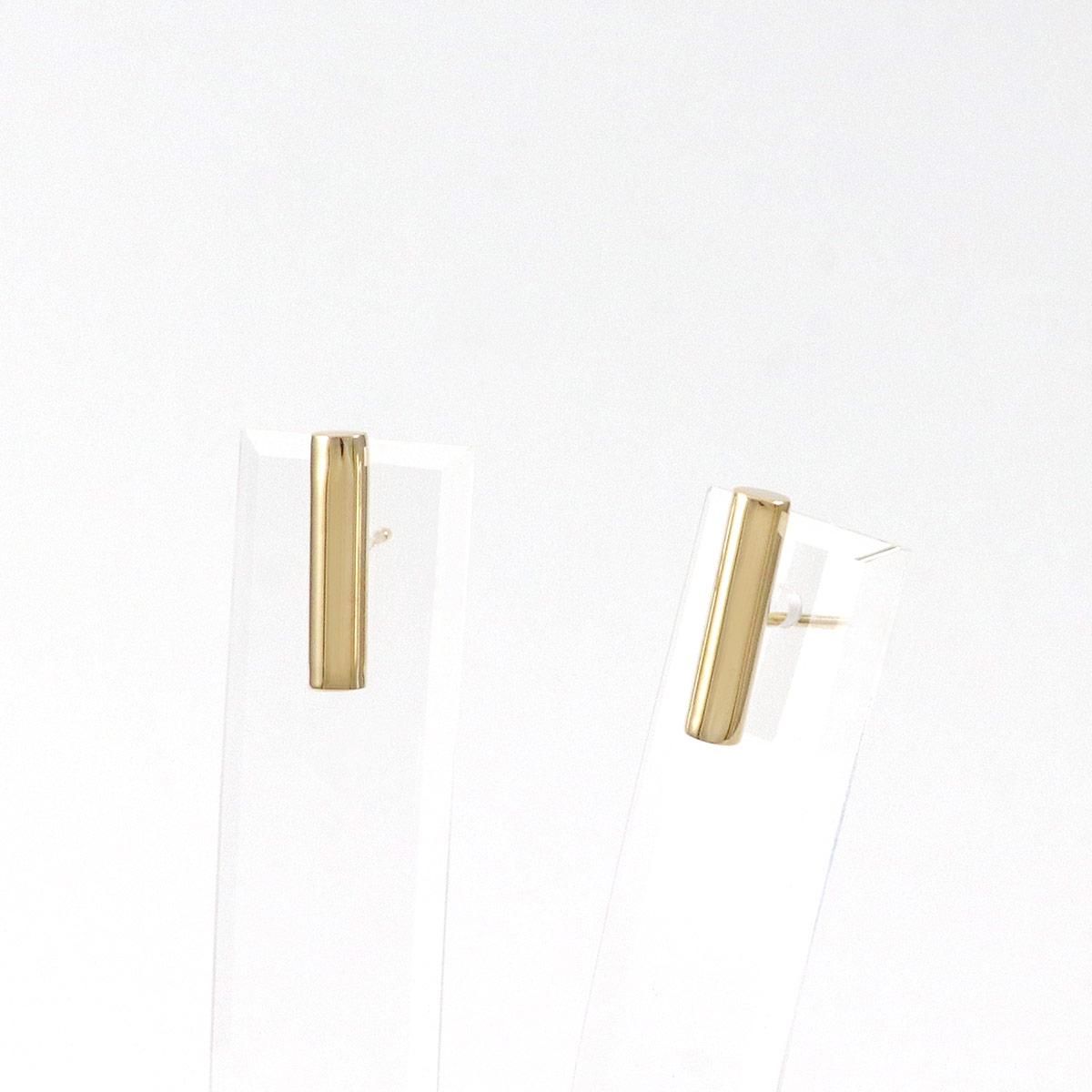 K18YG バーモチーフピアス_03