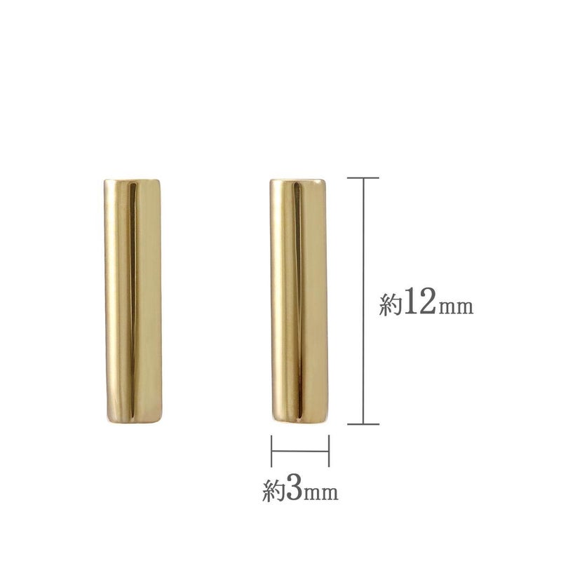 K18YG バーモチーフピアス_05