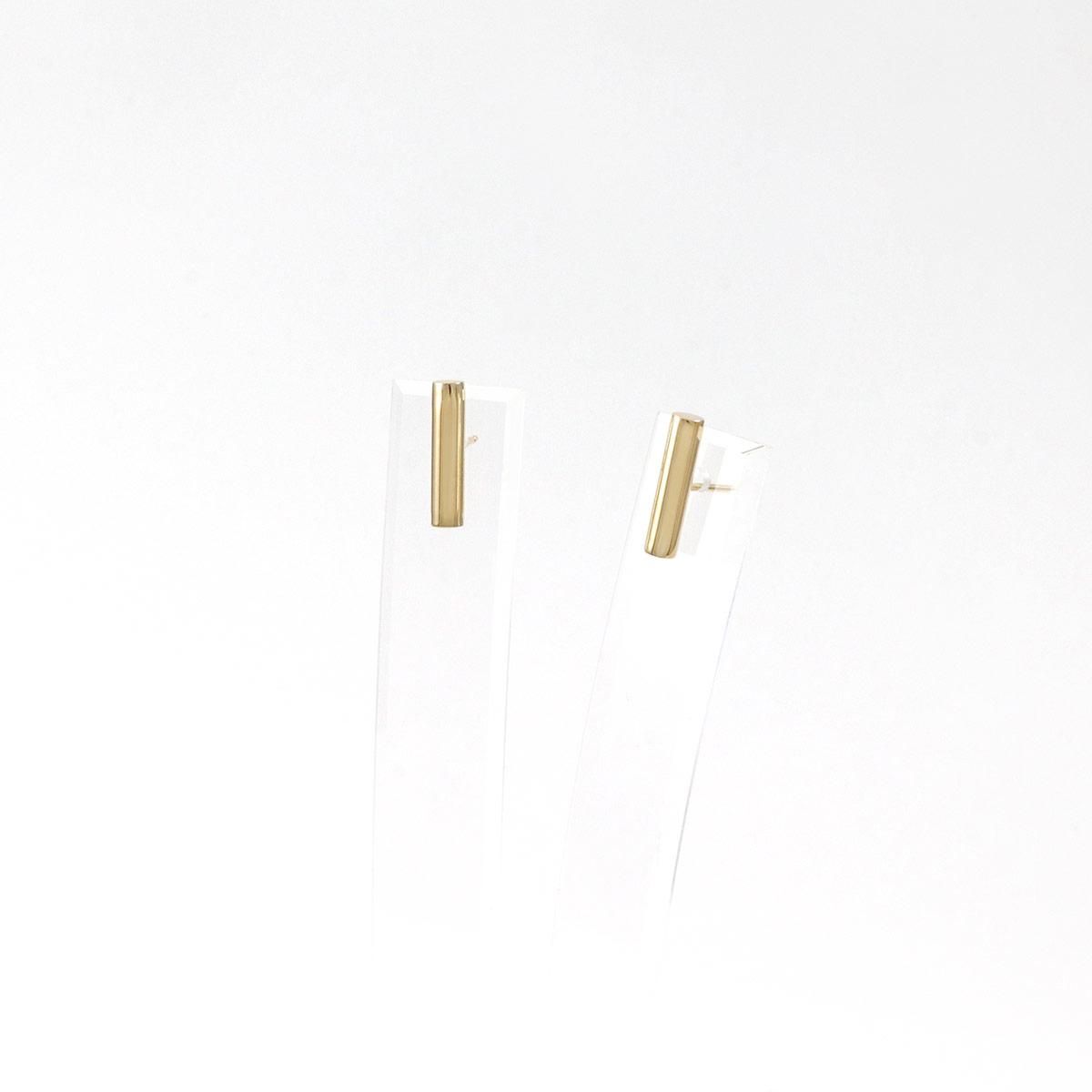 K18YG バーモチーフピアス_09