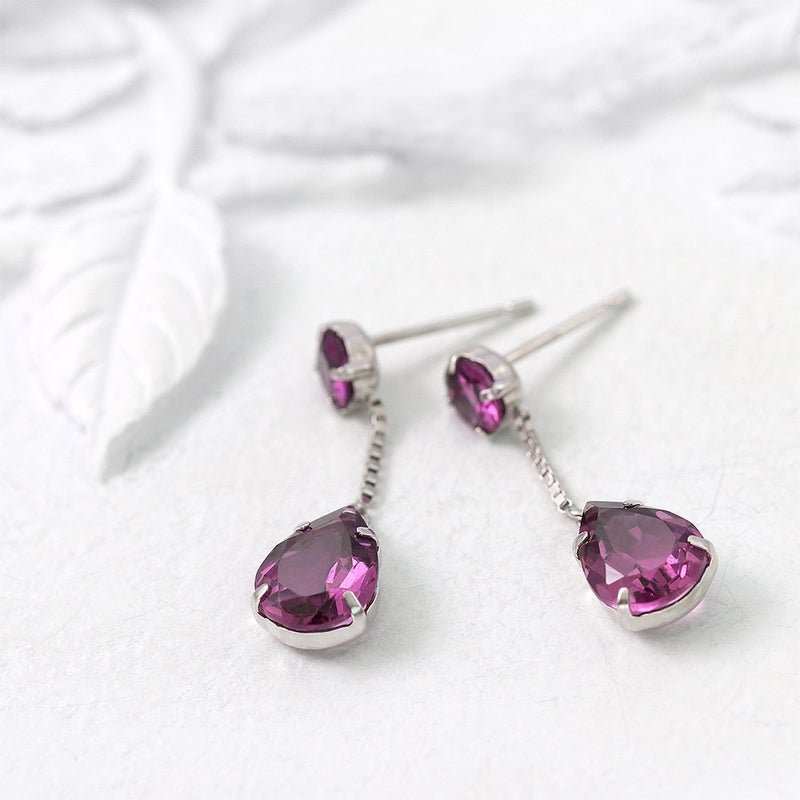 K18WG ロードライトガーネット ピアス_02