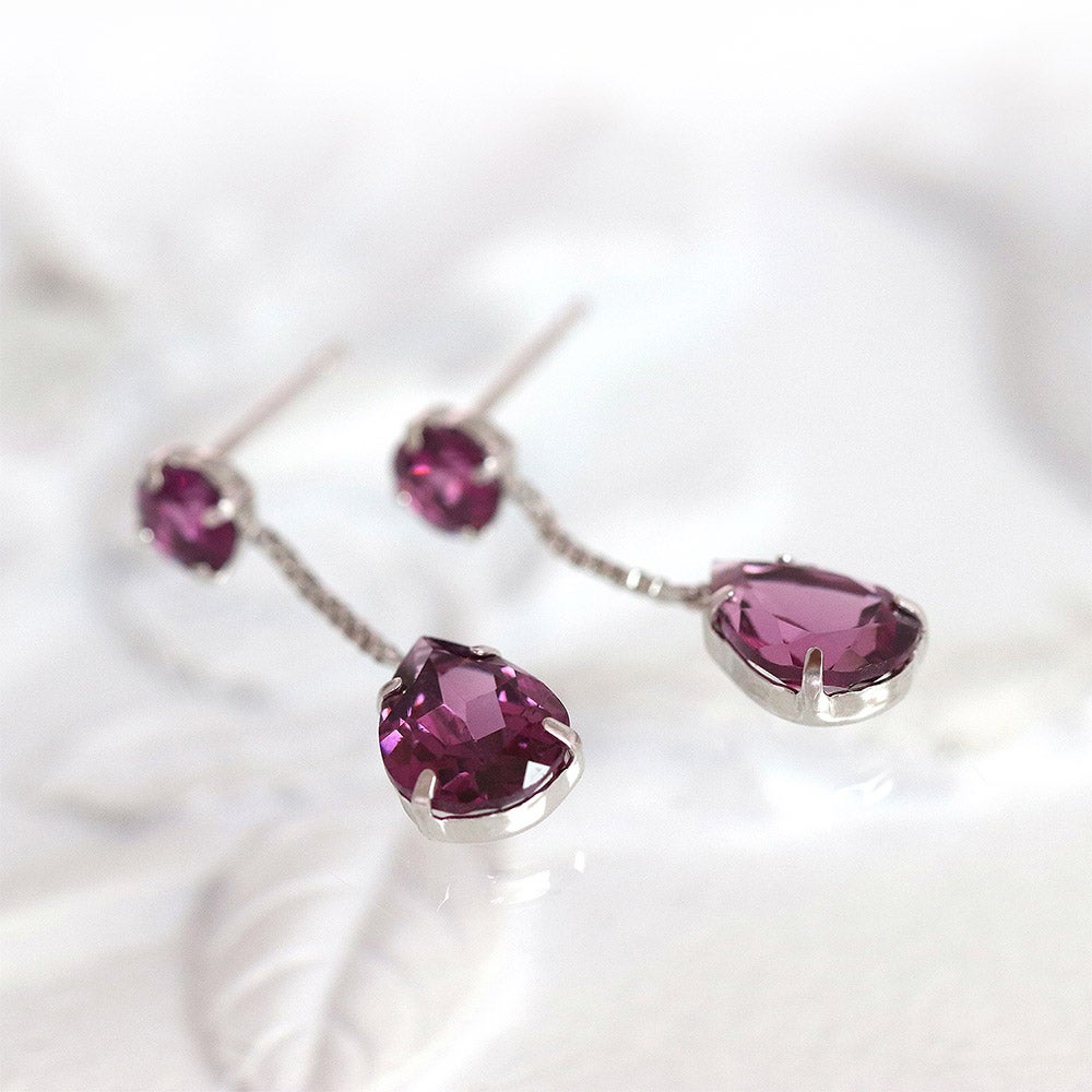 K18WG ロードライトガーネット ピアス_03