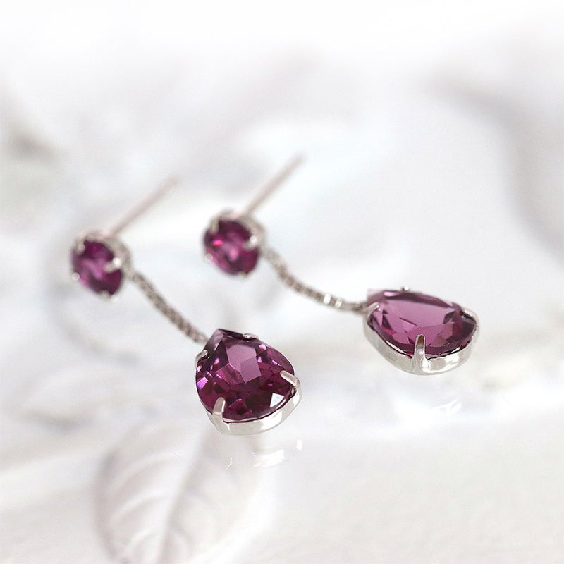 K18WG ロードライトガーネット ピアス_03