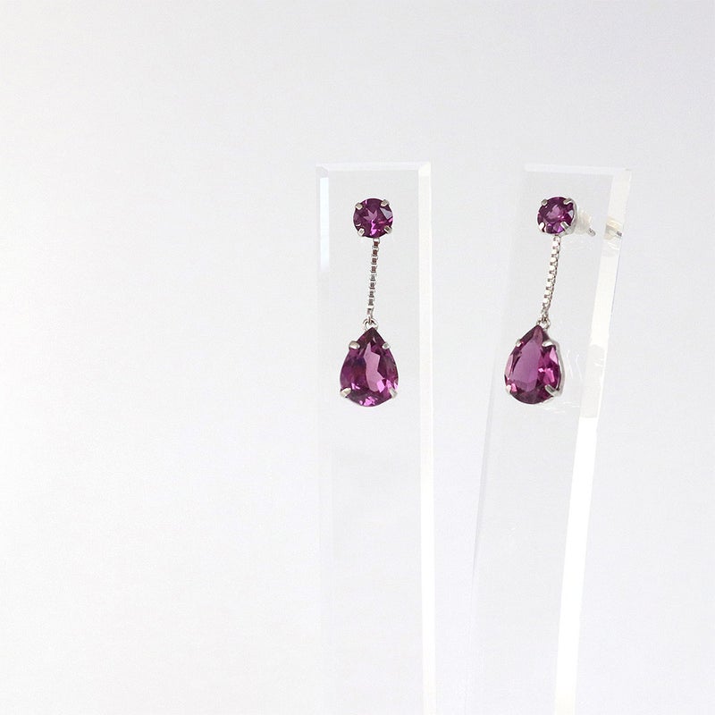 K18WG ロードライトガーネット ピアス_09