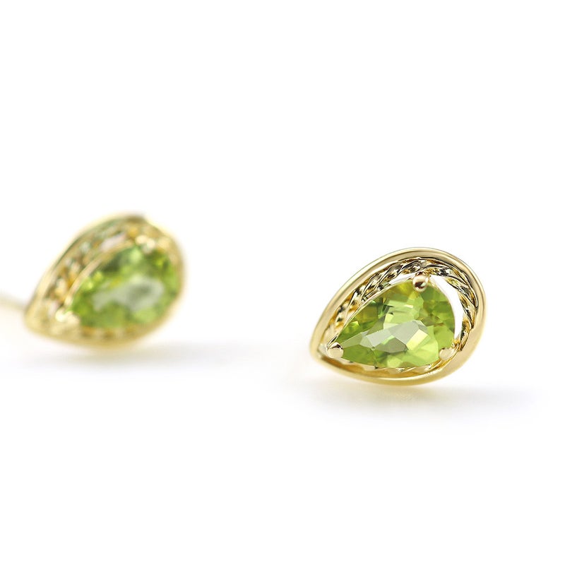 K18YG ペリドット ピアス_03