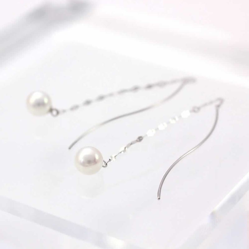 K18WG アコヤ真珠 アメリカンピアス_02