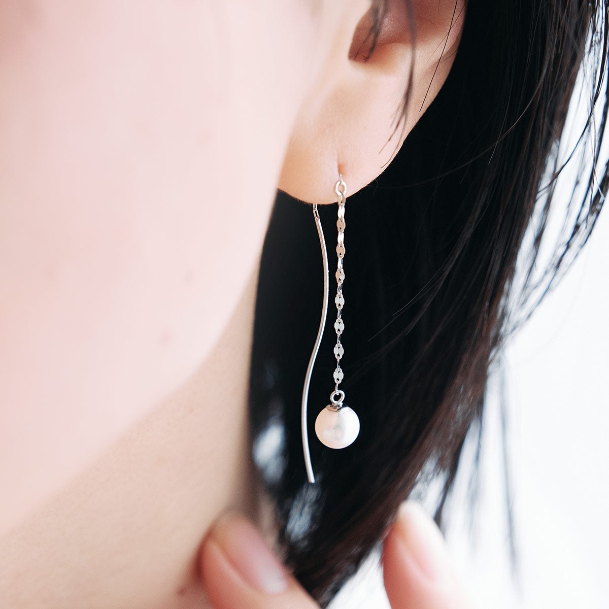 K18WG アコヤ真珠 アメリカンピアス_04