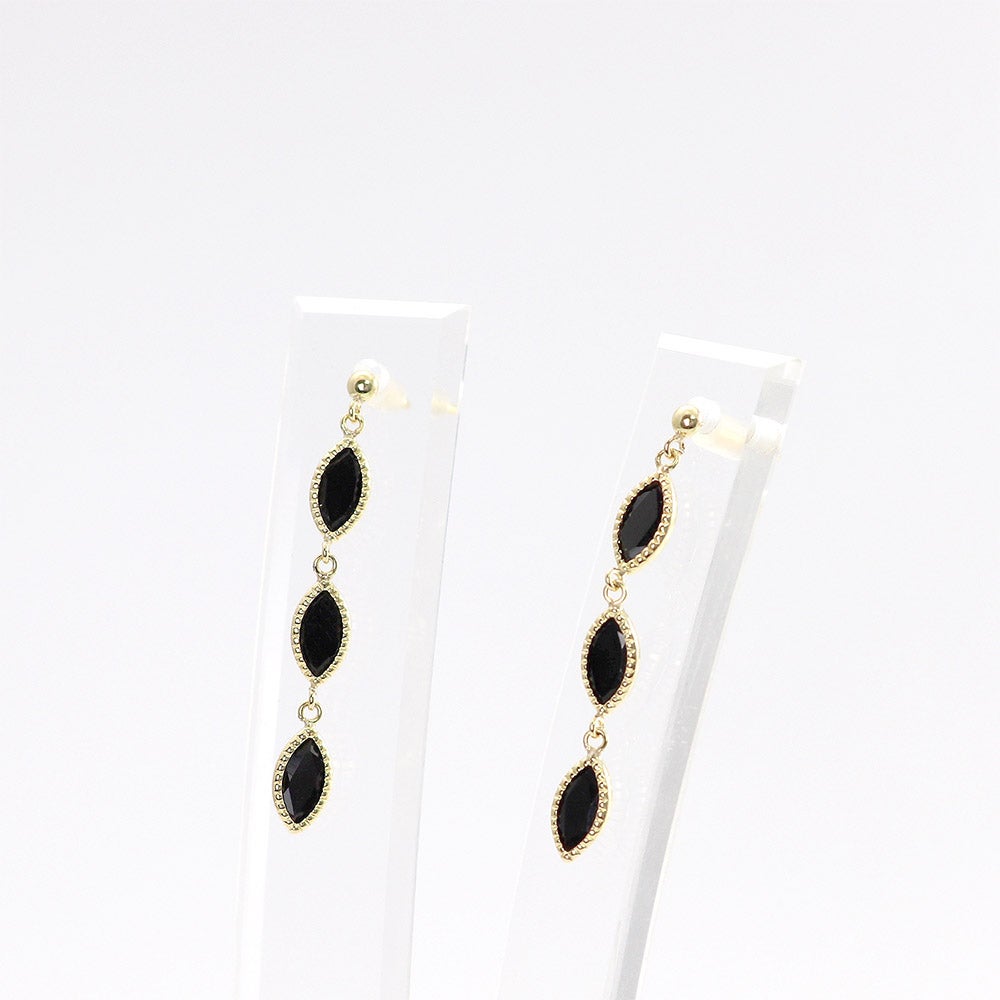 K18YG オニキス ピアス_02