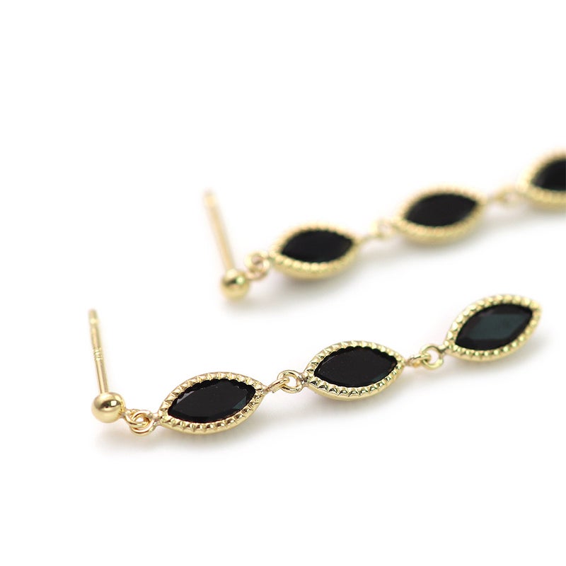 K18YG オニキス ピアス_03