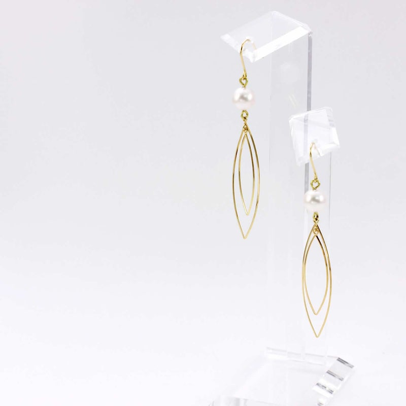 K18YG アコヤ真珠 フックピアス_02