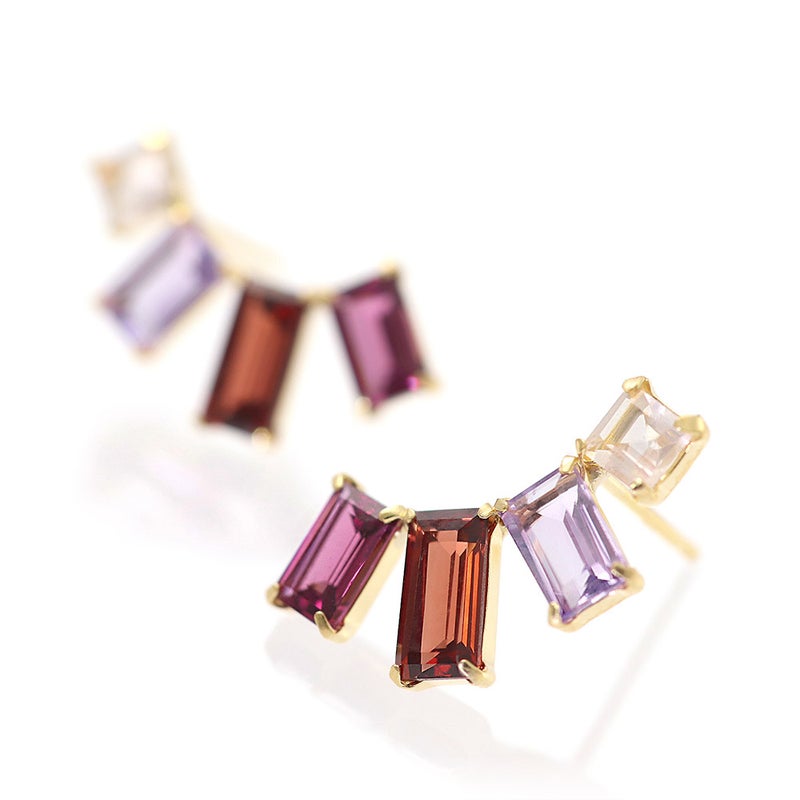 K18YG マルチストーン ピアス_03