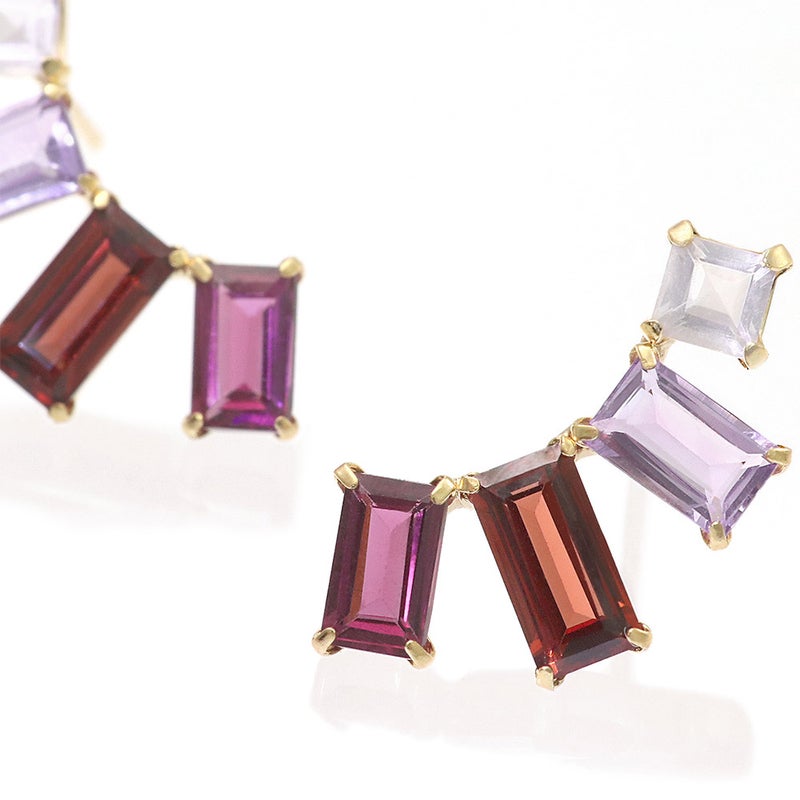 K18YG マルチストーン ピアス_09