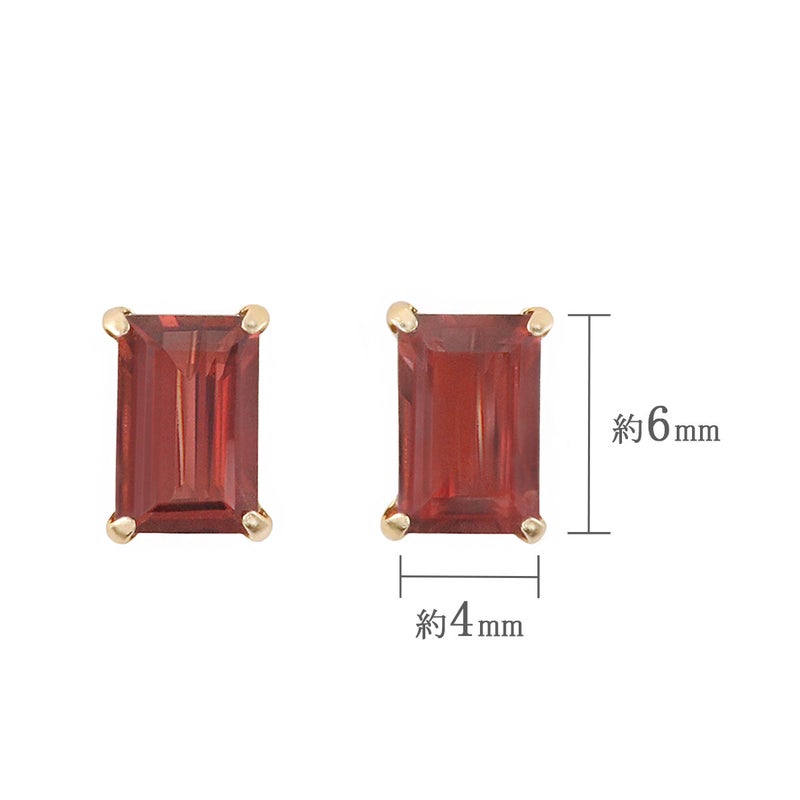 K18YG ガーネット ピアス_04
