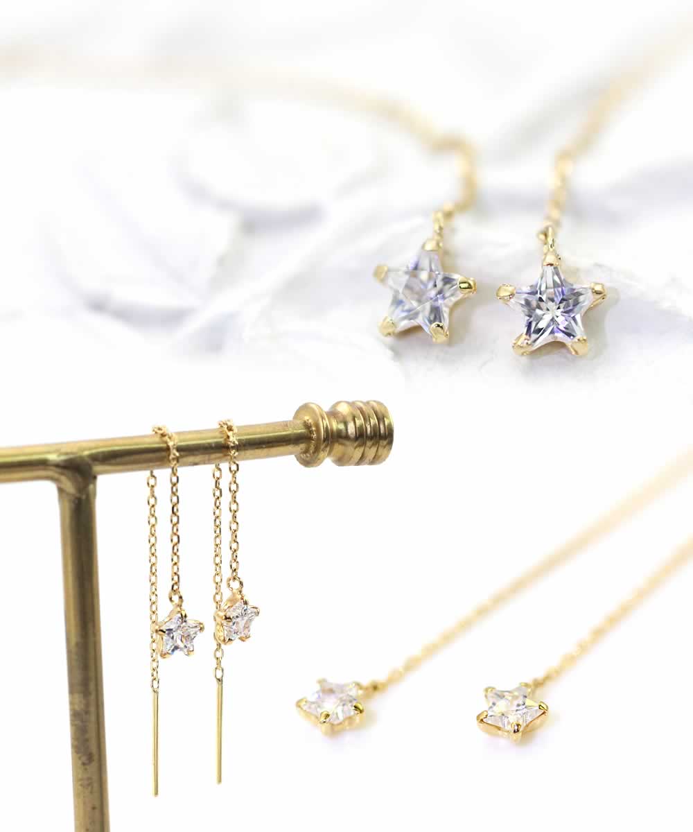 K18YG スター アメリカンピアス_03