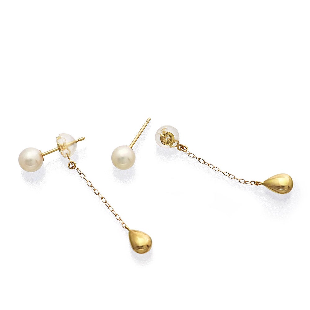 K18YG アコヤ真珠 バックキャッチピアス_02