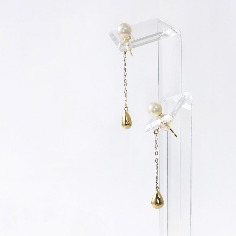 K18YG アコヤ真珠 バックキャッチピアス_04