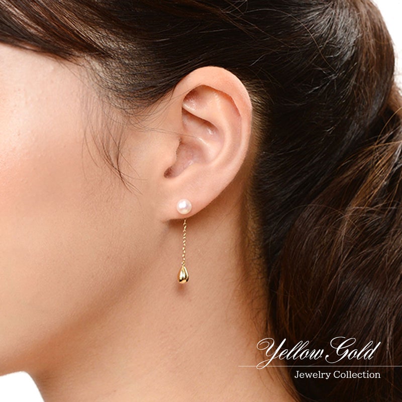 K18YG アコヤ真珠 バックキャッチピアス_05